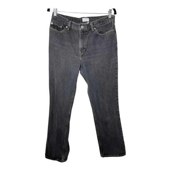 LOFT Ann Taylor Boot Leg Jeans Faded Black 10 Womens - Picture 1 of 4